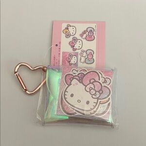 Hello Kitty Sticker Set with Heart Clip